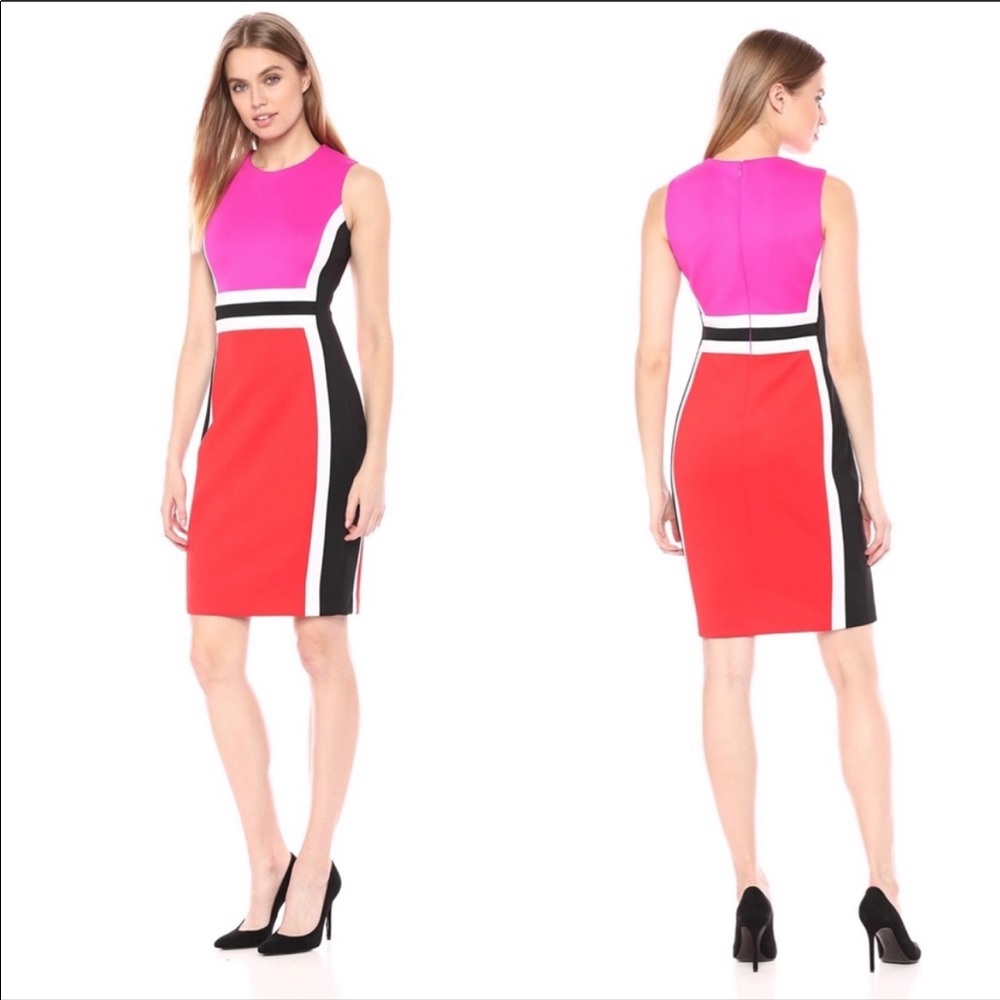 Calvin Klein Color Block Dress
